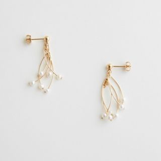 イデー(IDEE)のasumi bijoux 淡水パールショートピアス(ピアス)