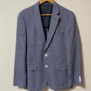 ヒューゴボス(HUGO BOSS)の美品 ヒューゴボス/Hugo Boss 千鳥柄ジャケット UK46 約8万円(テーラードジャケット)