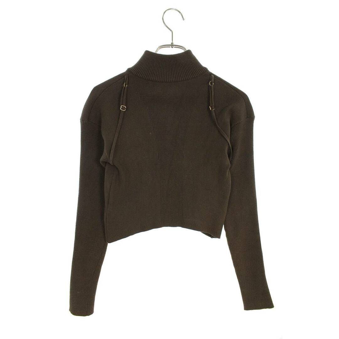 ジャックムス JACQUEMUS ハーフジップショート丈ニット レディース 38