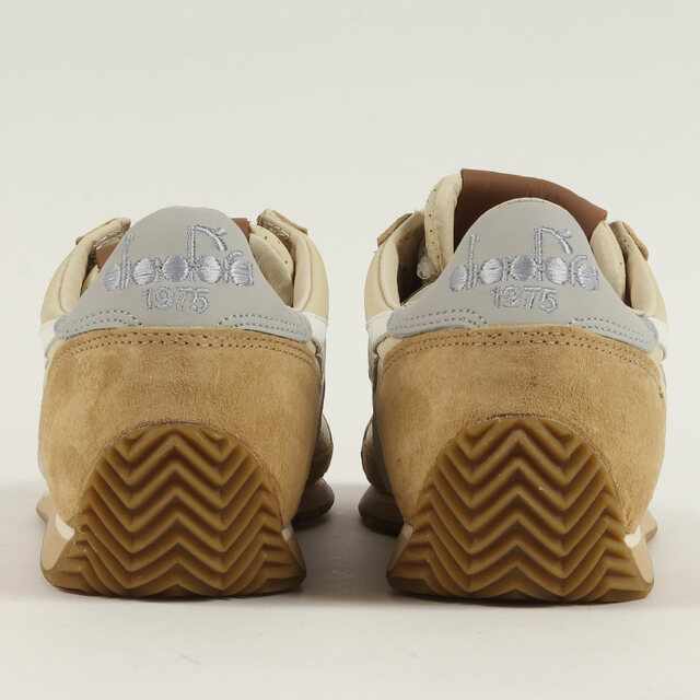 diadora ディアドラ サイズ:25.5cm パンチング スエード レザー スニーカー Equipe ITALIA ローカット HERITAGE ヘリテージ ベージュ US7.5 イタリア製 ブランド シューズ 靴 ブランド【メンズ】