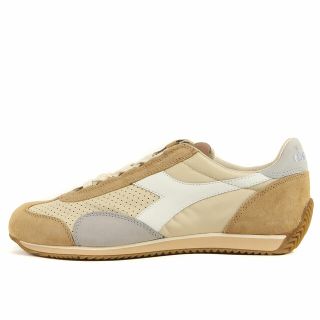 ディアドラ(DIADORA)のdiadora ディアドラ サイズ:25.5cm パンチング スエード レザー スニーカー Equipe ITALIA ローカット HERITAGE ヘリテージ ベージュ US7.5 イタリア製 ブランド シューズ 靴 ブランド【メンズ】(スニーカー)