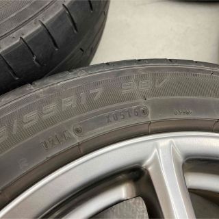 トヨタエスティマ純正アルミ夏タイヤ付215/55R17 DBA-GSR50W