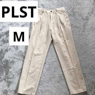 プラステ(PLST)のPLST 夏パンツ M サンドベージュ サマーパンツ 暑い夏に最適(スラックス)