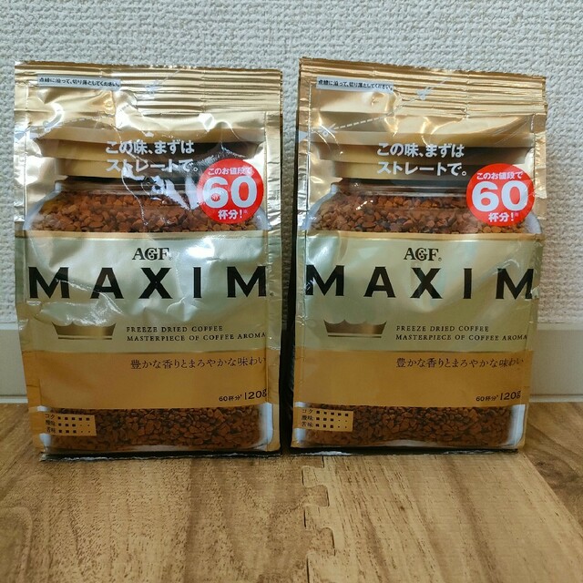 AGF(エイージーエフ)の味の素ＡＧＦ マキシム　120g×2パック 食品/飲料/酒の飲料(コーヒー)の商品写真