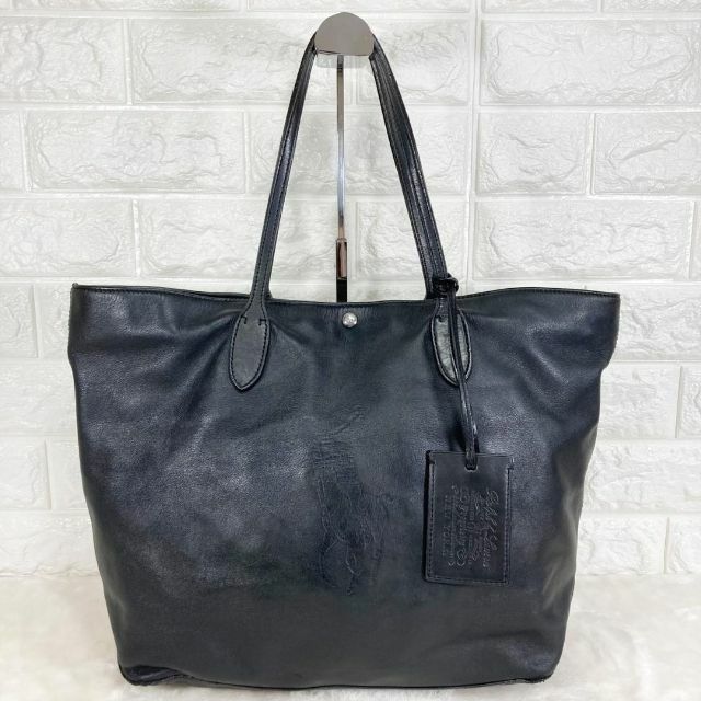 Ralph Lauren(ラルフローレン)の【沢庵様専用】RALPH LAUREN　トートバッグ　レザー　型押し　A4収納 レディースのバッグ(トートバッグ)の商品写真