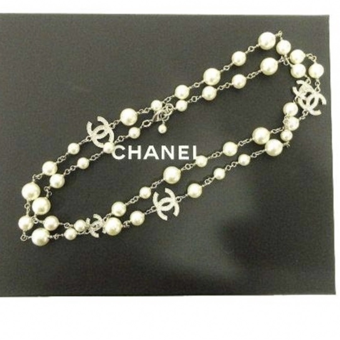 【ほぼ未使用】定価以下❗️CHANEL シャネル　パールロングネックレス