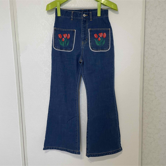 キャンディストリッパー チューリップフレアデニム インディゴ 新品