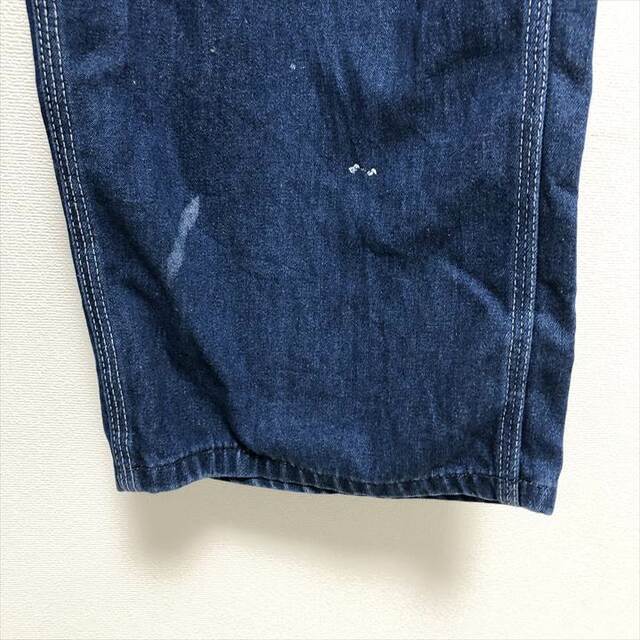 90s 古着 ローバックス オーバーオール デニム ワイド W37 L30の通販