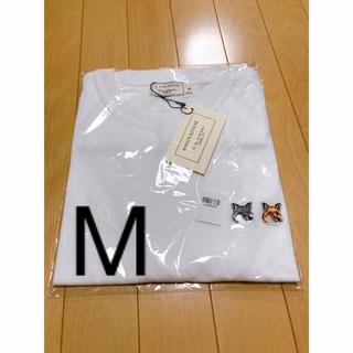 メゾンキツネ(MAISON KITSUNE')の⑧ M メゾンキツネ　ダブルフォックス　Tシャツ(Tシャツ(半袖/袖なし))