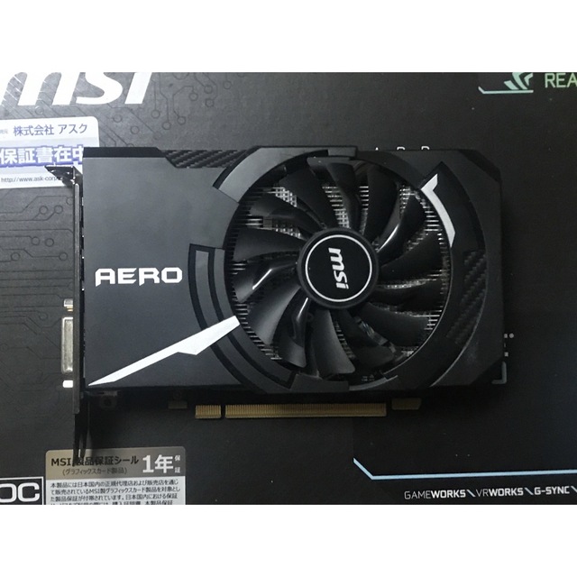 MSI GEFORCE GTX1060 AERO ITX 3GB ショートサイズGEFORCE