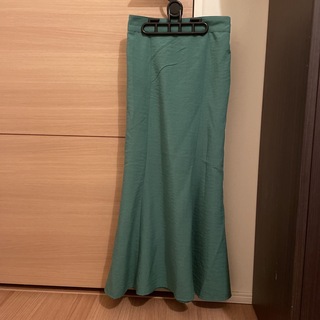 DISCOAT 緑スカート S(ロングスカート)