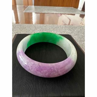G-211 翡翠バングル 春彩腕輪 恋愛運 開運 お守り 内径59mm