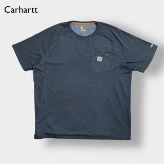 カーハート(carhartt)の【Carhartt】2XL ビッグサイズ ポケットTシャツ ラグラン 速乾 古着(Tシャツ/カットソー(半袖/袖なし))