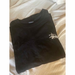 ステューシー(STUSSY)のステューシー　ロゴTシャツ　黒　M(Tシャツ(半袖/袖なし))