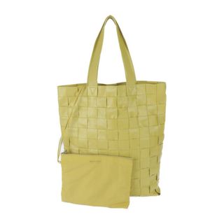 ボッテガヴェネタ(Bottega Veneta)のBOTTEGAVENETA ボッテガヴェネタ カセット イントレチャート  トートバッグ 629070 レザー   イエロー    【本物保証】(トートバッグ)