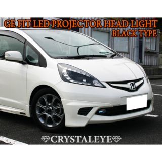 【ジャンク】フィットGE前期HID車用 CRYSTALEYE V3 ヘッドライト(車種別パーツ)