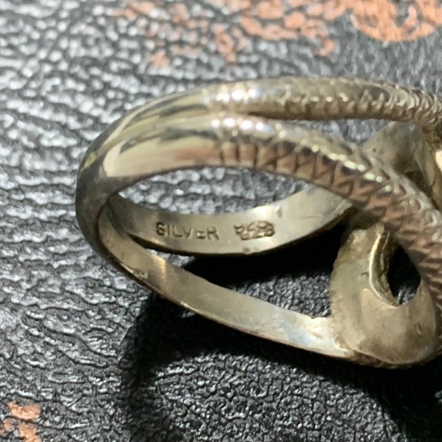 蛇 スネーク シルバーリング 925