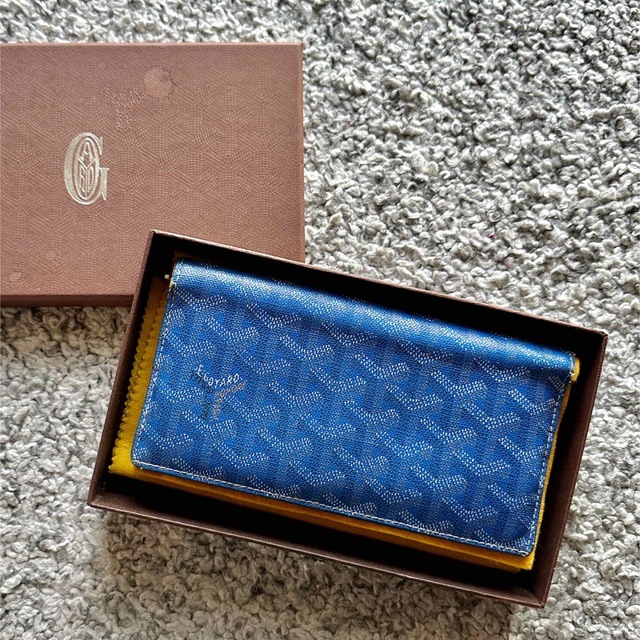 GOYARD(ゴヤール)のゴヤール　リシリュー ウォレット　青 メンズのファッション小物(長財布)の商品写真