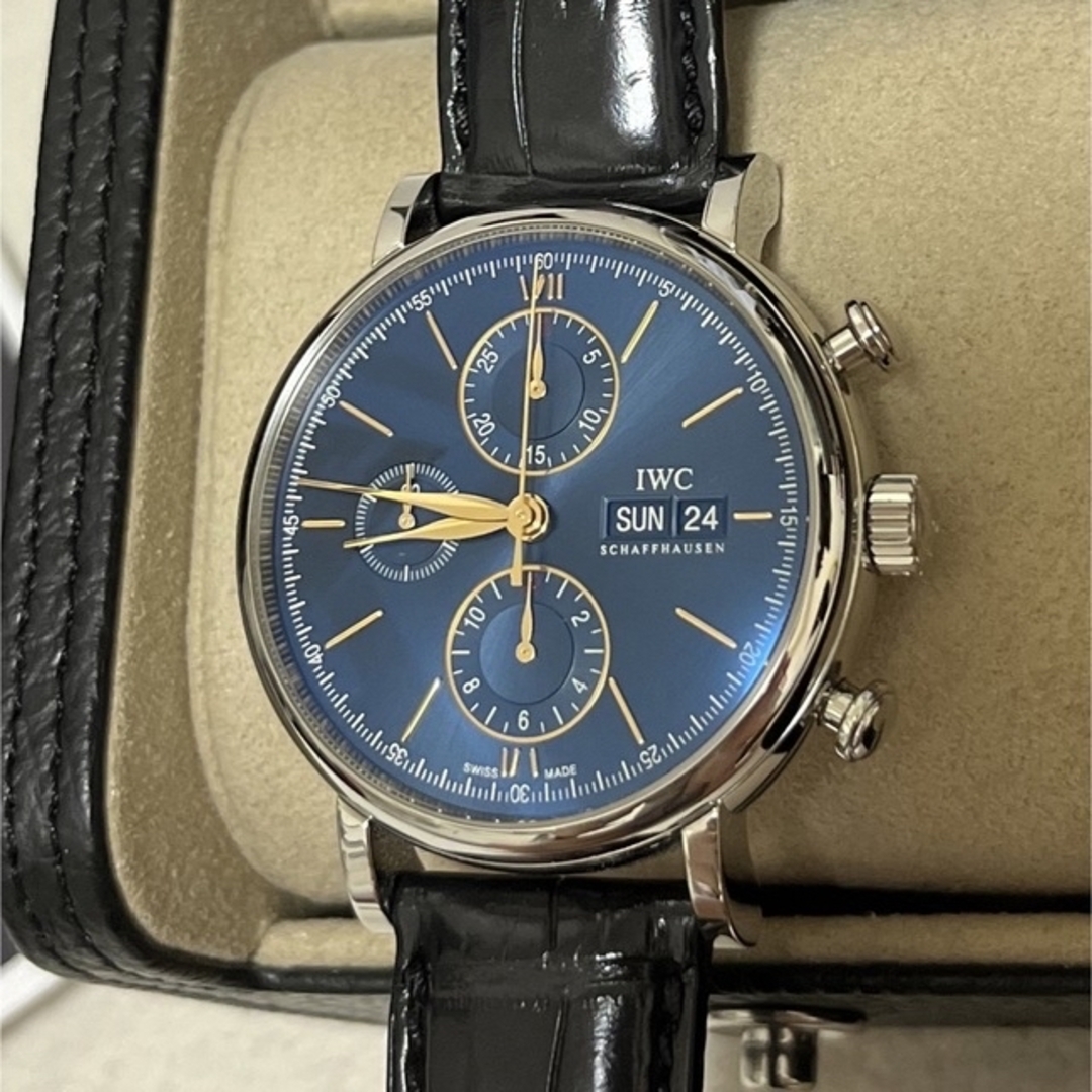 アイダブリューシー シャフハウゼン IWC SCHAFFHAUSEN ポートフィノ クロノグラフ 腕時計 時計 ステンレススチール IW391007 メンズ