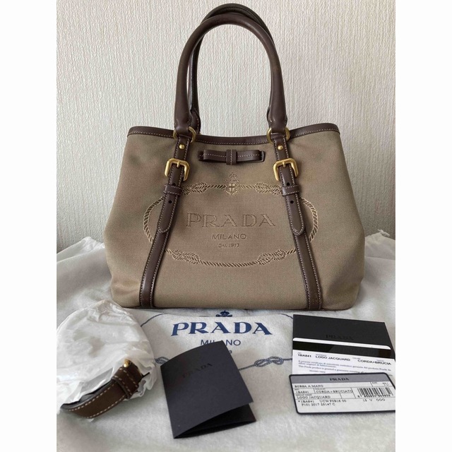 PRADA - PRADA プラダ♡バッグ ロゴジャガード 2Way ショルダーバッグ