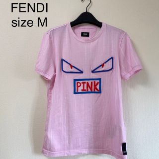 フェンディ(FENDI)のFENDI フェンディ モンスター　PINK Tシャツ カットソー 46 M(Tシャツ/カットソー(半袖/袖なし))