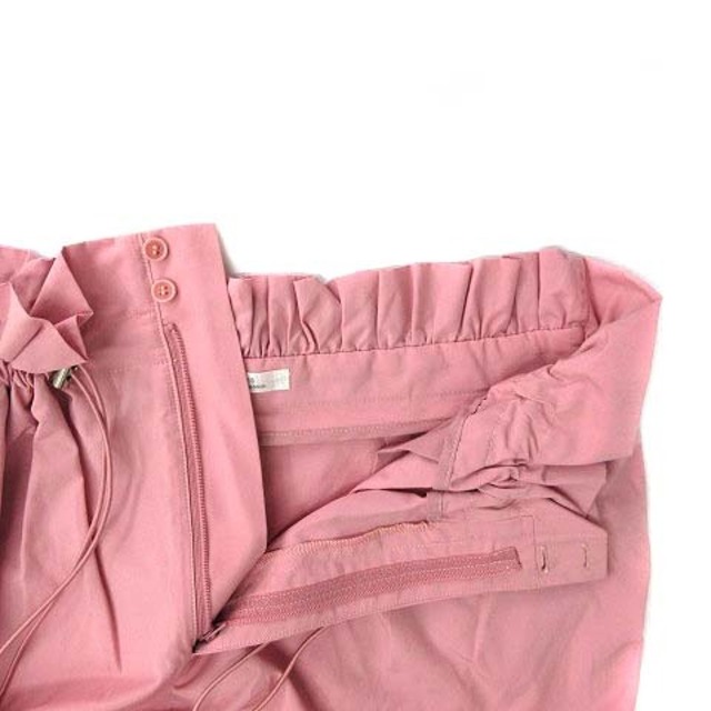 URBAN RESEARCH(アーバンリサーチ)のアーバンリサーチ シャーリング タイト スカート ミディ丈 ドローコード ピンク レディースのスカート(ひざ丈スカート)の商品写真