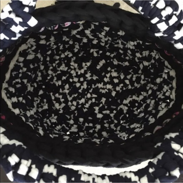 ☆ズパゲッティ マルシェバッグ☆タッセル付き ハンドメイドのファッション小物(バッグ)の商品写真