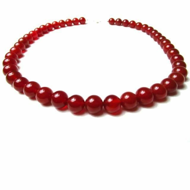 〇【カーネリアン12mm】天然石ネックレス パワーストーンの通販 by Power Stone ROV|ラクマ 〇天然石ネックレス パワーストーン