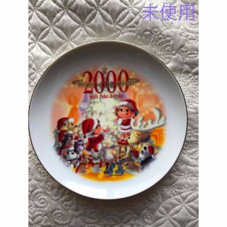 フジヤ(不二家)の未使用　不二家　ペコちゃん　2000 クリスマスプレートPeko&Poko お皿(食器)