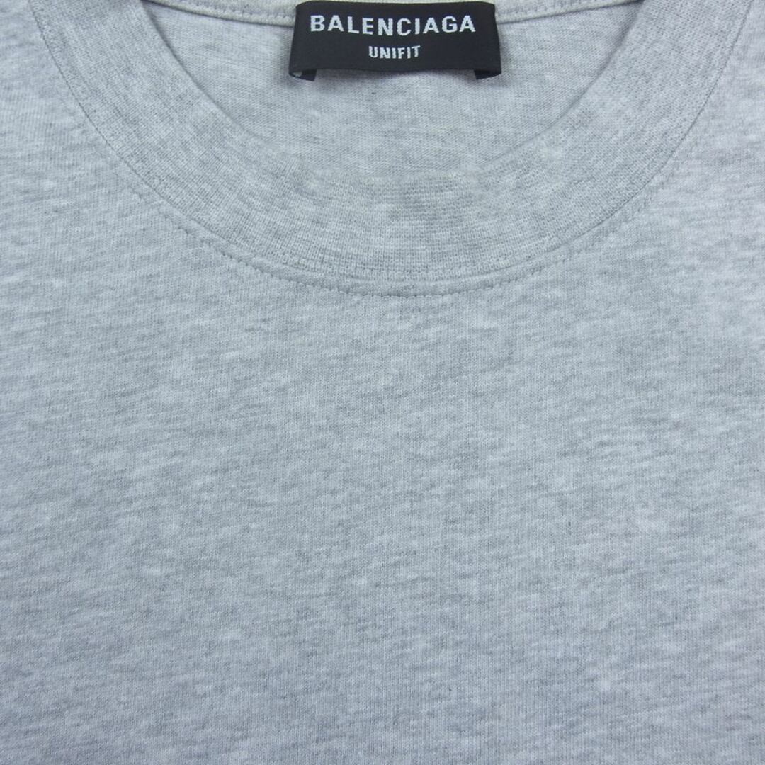 BALENCIAGA バレンシアガ 22SS 676589 TLVF1 スライム ロゴ プリント Tシャツ グレー系 3【美品】 2