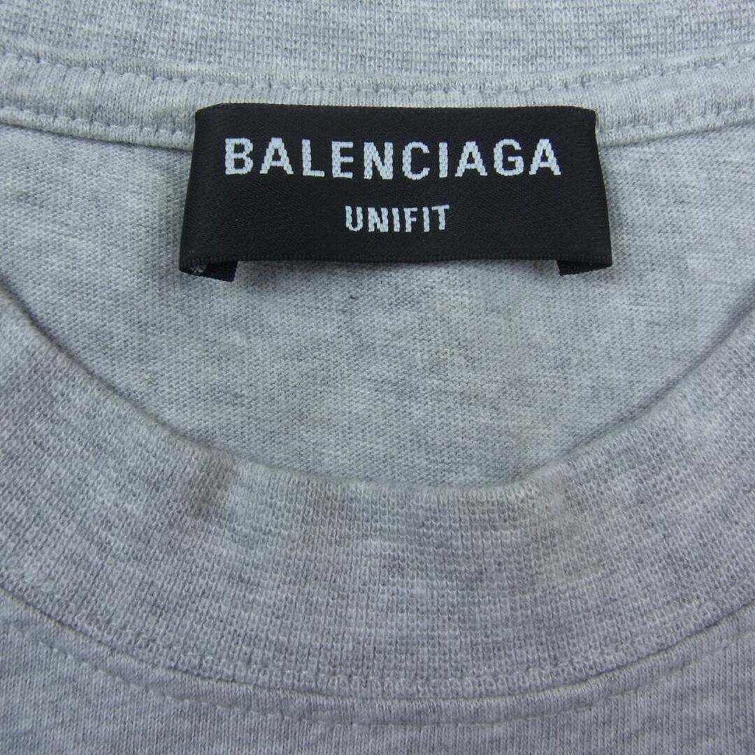 BALENCIAGA バレンシアガ 22SS 676589 TLVF1 スライム ロゴ プリント Tシャツ グレー系 3【美品】 3