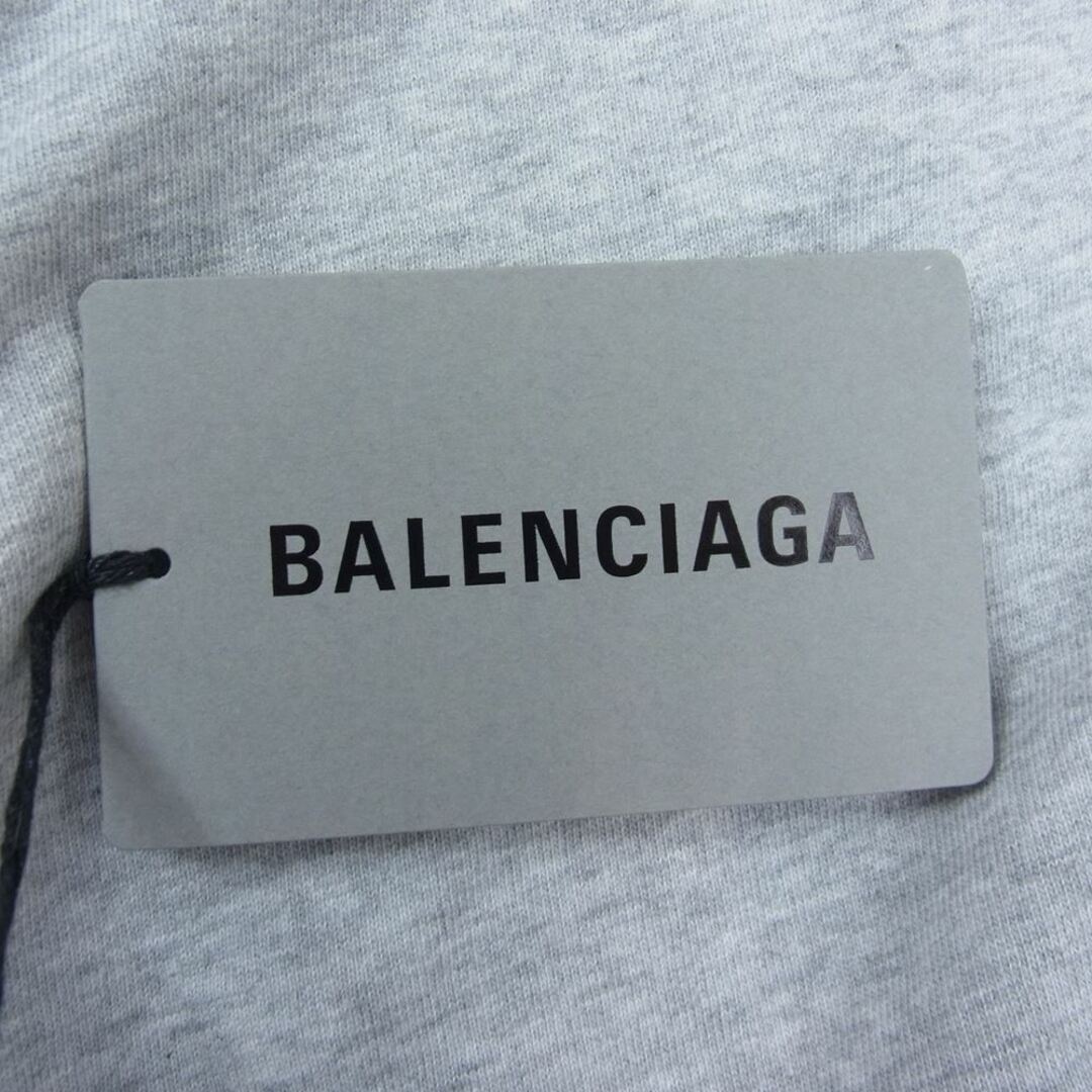 BALENCIAGA バレンシアガ 22SS 676589 TLVF1 スライム ロゴ プリント Tシャツ グレー系 3【美品】 5