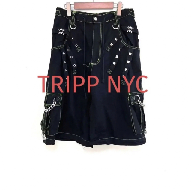 Tripp NYC - 【希少】TRIPP バギーショートパンツ パンク サイバー 