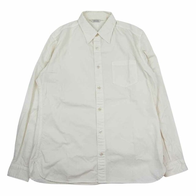 ORGUEIL オルゲイユ OR-5078A Work Shirt ワーク 長袖 コットン シャツ オフホワイト系 38約54cm袖丈