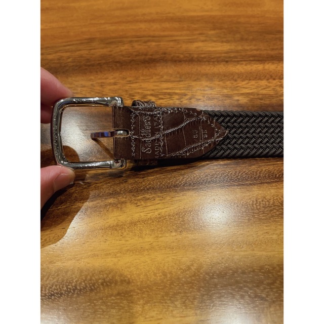 【新品未使用】Saddler's サドラーズ メッシュベルト ブラウン 80