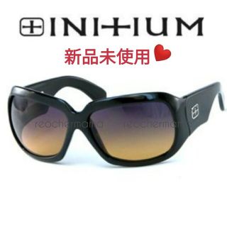 イニシウム INITIUM サングラス イタリア 黒×ブラウン ケース付