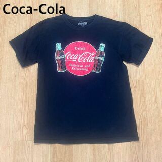 コカコーラ(コカ・コーラ)の【レトロ】Coca-Cola コーラ フロントプリント Tシャツ Mサイズ(Tシャツ/カットソー(半袖/袖なし))