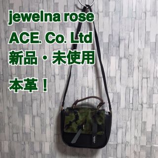 ジュエルナローズ(Jewelna Rose)の【jewelna rose】レディースショルダーバッグ　本革　黒【新品・未使用】(ショルダーバッグ)