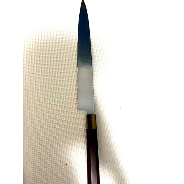 堺包清作 本焼き 包丁 柳 白一鋼 鏡面 刃付け済の通販 by wuu子 堺包清作 本焼き 包丁 柳 白一鋼 鏡面 刃付け済の通販 by wuu子