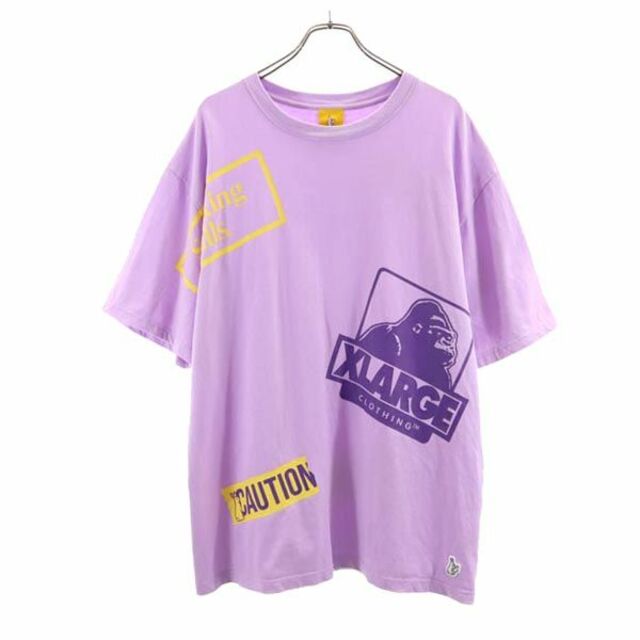 エクストララージ エフアールツー コラボ ロゴプリント 半袖 Tシャツ L 紫 XLARGE メンズ   【230604】