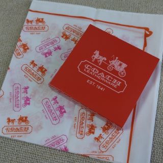 コーチ(COACH)のコーチお香＆ハンカチ(ノベルティグッズ)