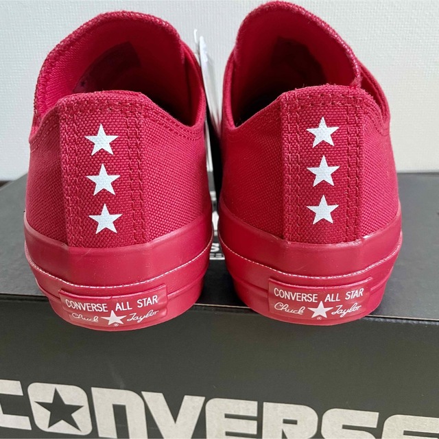 CONVERSE(コンバース)の【新品】CONVERSE オールスター 100 ビッグゴア スリップ オックス赤 レディースの靴/シューズ(スニーカー)の商品写真