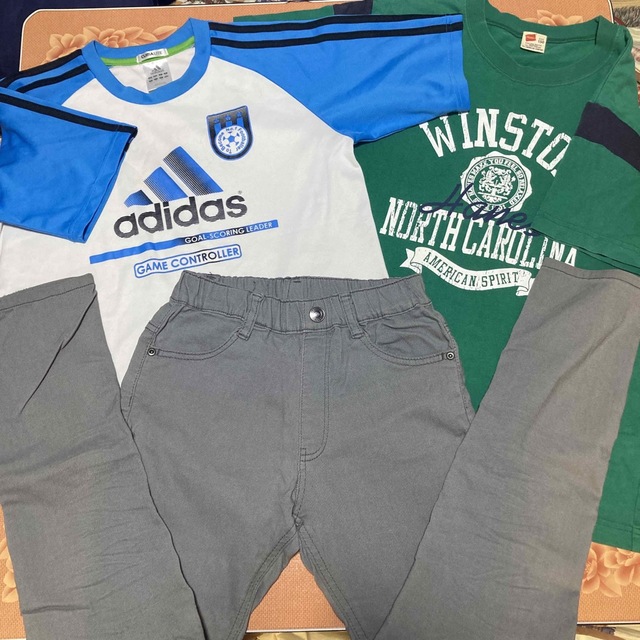 adidas(アディダス)の150㎝　男の子　Tシャツ　ズボン　セット キッズ/ベビー/マタニティのキッズ服男の子用(90cm~)(Tシャツ/カットソー)の商品写真