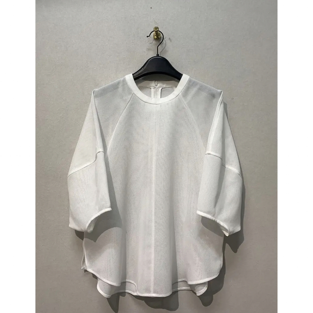 CLANE(クラネ)のCLANE MESH FORM SLEEVE BLOUSE ホワイト レディースのトップス(シャツ/ブラウス(長袖/七分))の商品写真