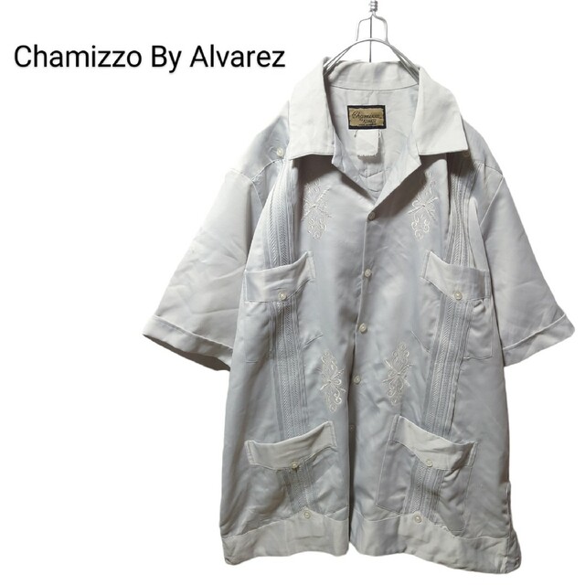 【Chamizzo By Alvarez】刺繍入り キューバシャツ A-830