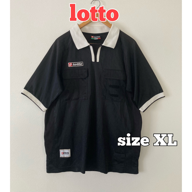 lotto(ロット)のLOTTO ロット　サッカーウェア　レフェリーシャツ　半袖シャツ　ビッグサイズ スポーツ/アウトドアのサッカー/フットサル(ウェア)の商品写真