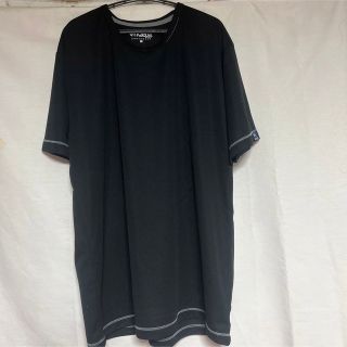 ケイパ(Kaepa)のケイパ　kaepa 黒無地　ブラック　半袖メッシュＴシャツ　ＬＬ　ＸＬ　大きめ(Tシャツ/カットソー(半袖/袖なし))