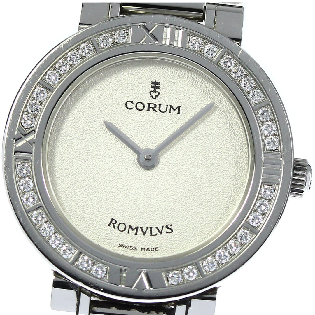 コルム CORUM 165.128.47 V459 ロムルス ダイヤベゼル クォーツ レディース _754205軽い擦り傷商品番号