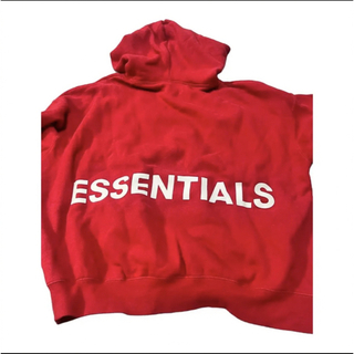 essentials フーディ S 赤色