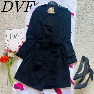 【美品】DIANEvonFURSTENBERG ニットコート グレー ￼￼ M